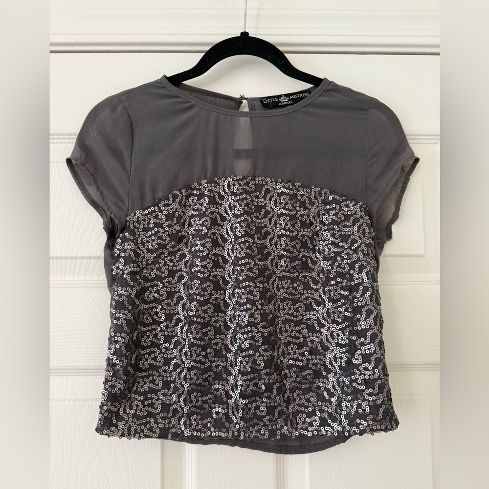ASOS Little Mistress Sequin Top UK brand
